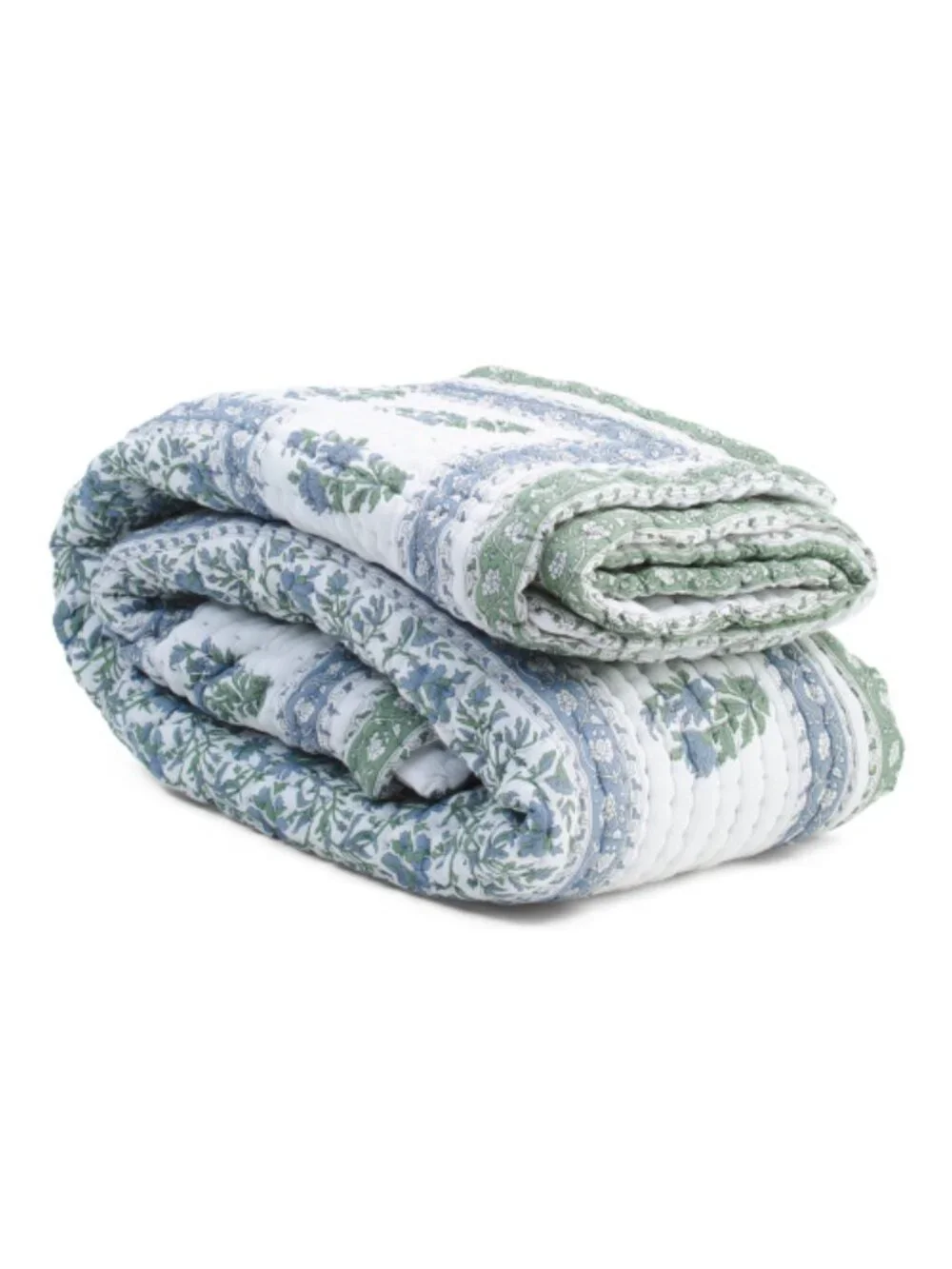 HANDCRAFTED IN INDIA Printed Cotton Quilt